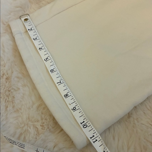 Reformation Wide Leg Sweatpants ivory off white medium organic cotton pockets - Picture 12 of 12